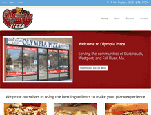 Tablet Screenshot of olympiapizzawestport.com